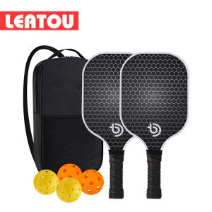 T700 PRO Pickleball Paddle Carbon Fiber Set Cushion Grip Build Up Handle Balance Power T700 Pickleball Paddle Set Tennis Rackets