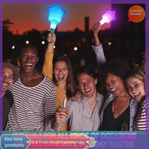 Graceful 1Pc Colors Change LED Glow Stick Heart Star Shape Luminous Concert Cheering Tube Wedding Party Light Stick
