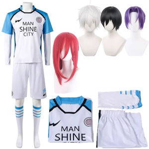 Anime Blue Cosplay Costume Jersey Red Uniform T-shirt Wig Men Chigiri Hyoma Seishiro Reo Mikage Nagi Cosplay Football Jerseys2026