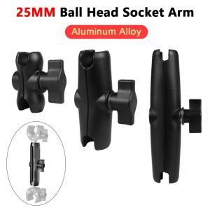 METALIX 1Pcs Aluminum Alloy Double Socket Arm 1" 25mm Ball Head 6/9/15cm Base Adapter Durable Camera Extension Holder for RAM Mounts