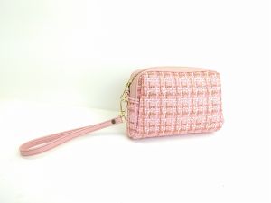 Pouch wanita dompet kanvas mini wallet modis korean style - white colourfull