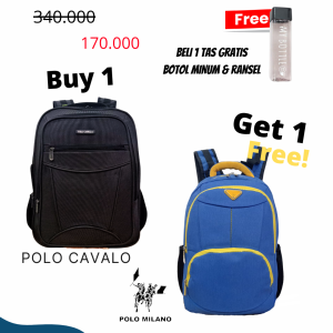 BIG PROMO!!RANSEL BELI1tas RANSEL POLO CAVALO GRATIS 1 RANSEL POLO MILANO.FREE BOTOL MINUM+ RANSEL WATERFROOF ANTI AIR