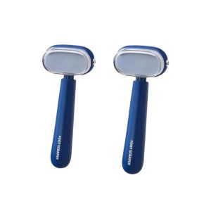 Jbmbhc hai mặt chân scraper Lưỡi bằng thép không gỉ gót chân máy xay loại bỏ cứng vết chai da chết khô ướt dũa móng chân tay cầm thoải mái dụng cụ chăm sóc chân 11.5cm Chiều dài