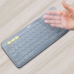 For Logitech K380 Silicone Keyboard Cover Protector skin Waterproof Desktop computer kyeboard protective film TPU Korean Keyboard Cover Transparent Wear-resistant Protective Skin Dustproof Durable Laptop Keyboard Film for Logitech K380