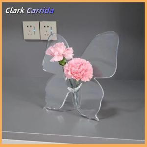 [Clark Carrida] Bình hoa Acrylic bướm trong suốt Phụ Kiện Cắm hoa ba chiều bình bướm trang trí nhà