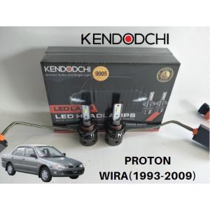 🔥READY STOCK🔥KENDODCHI 2Pcs 9005 LED Car Headlight  FOR PROTON WIRA (1993-2009)product by Malaysia