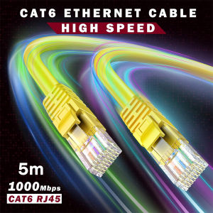 yellow CAT6 RJ45 Lan Cable Outdoor UTP Ethernet Cable 1000Mbps Network Cable 0.3/0.5/1/1.5/2/3/5/10/15/20M