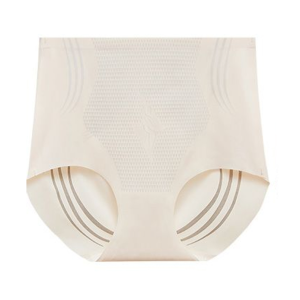 [Waist Measurement of 18 Inches] High-Waisted Seamless Panties Liquid Antibacterial Cotton Breathable Plus Size Briefs For Women