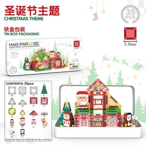 [SG Seller]Portable Mini Magnetic Building Tiles Military Base Theme Toy for Children 3+  STEM Educational DIY Blocks