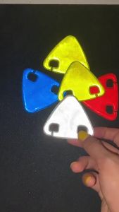 NEW Triangle Bicycle Reflective Patch Portable Safety Tail Light Reflector Bicycle Accessories