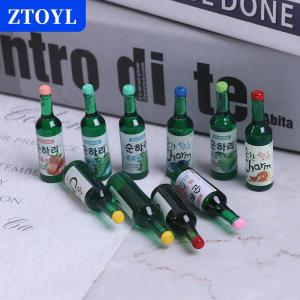 [COD] ZTOYL 10pcs 1:12 dollhouse Miniature Wine drink รุ่นแกล้งเล่นของเล่นครัวอาหาร