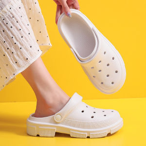 Free Shipping WomenS Clogs Beach Sandals Thick-Soled Slip-On Non-Slip Fashionable And Versatile For Couples Breathable And Designed For Both Indoor And Outdoor Wear