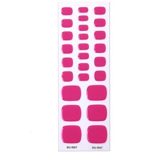 Semi Cured Gel Toe Nail Wraps Patches Manicure Nail Art Decor UV LED Lamp Cured Long Lasting Gel Nail Stickers Cover