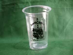 SABLON CUP PLASTIK OVAL Custom Satu Warna 300 Pcs