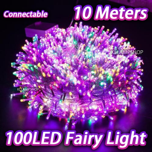 Lampu raya 20M Led light strip Black Wire Colorful Fairy light Lampu Led warna warni 2026 Outdoor Waterproof Lampu hiasan raya Hari raya String light for Home decor