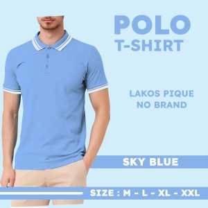 M&H Fashion - Kaos Polo Shirt List kerah - Kaos kerah Polo Pria List Lengan pendek