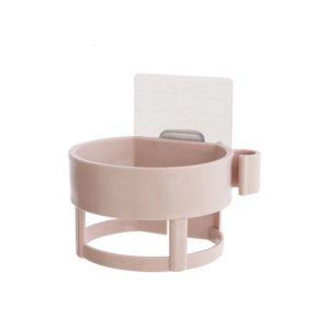 JIANZ Storage Shelf Hair Dryer Stand Wall Hanging Perforation-Free Hairdryer Holder No Drilling Storage Rack Hair Dryer Storage Shelf Bathroom