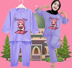 FTH - Setelan Anak Wanita Hijab Baju Ngaji Anak Perempuan