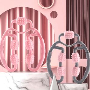 SERAPHYXO ล้อห้าล้อ ห่วงรัดสำหรับนวดขา เครื่องนวดตัว ป้องกันเซลลูไลท์ป้องกัน ที่หนีบขารูปวงแหวน มัลติฟังก์ชั่ ผ่อนคลายกล้ามเนื้อผ่อนคลาย ลูกกลิ้งคลายกล้ามเนื้อ อุปกรณ์ฝึกโยคะ