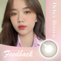 Lens Eyesme - Ocher Brown - Lens nâu tự nhiên - Kính áp tròng Hàn Quốc từ 0 đến 8 độ. 