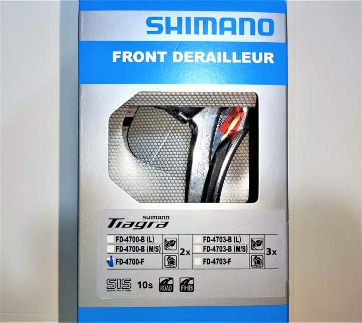 Dérailleur Avant Shimano Tiagra FD-4700 - Montage Braze-on - 2x10 Vitesses - Pour Vélo De Route - Neuf