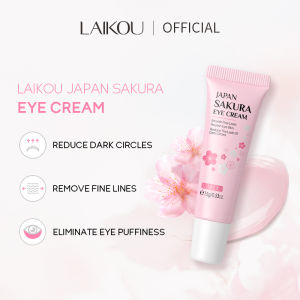 LAIKOU Sakura Eye Cream Anti Wrinkle Moisturizing Brightening Remove Dark Circles Fine Lines Eye Bags Eye Repair Cream 15g