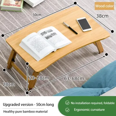 Folding small table bedside table desk bay window low table bamboo table study table dining table writing table no installation required.