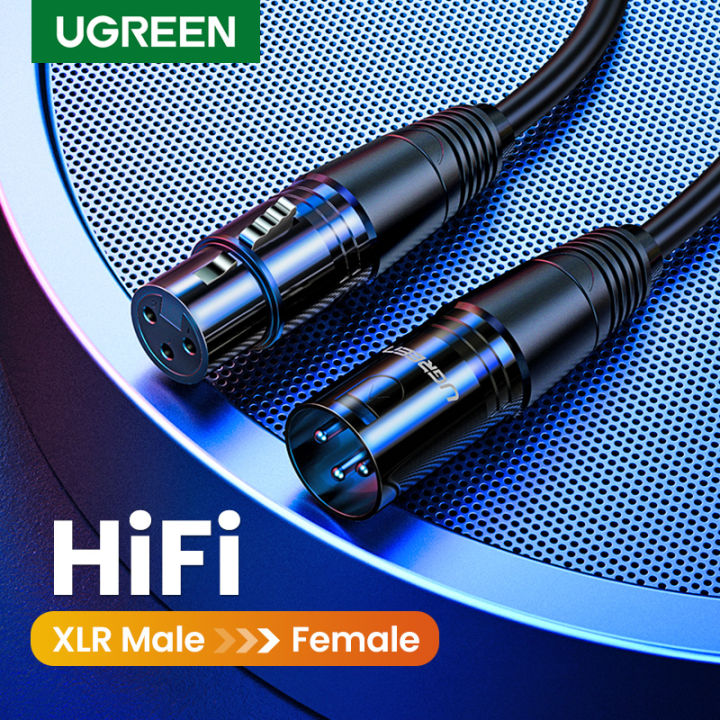 UGREEN 5Meter 3pin XLR Male to Female XLR Cable Microphone Sound Cannon