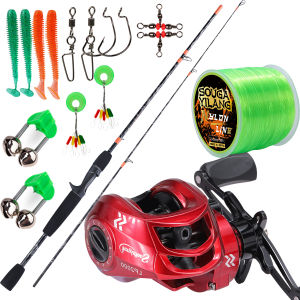 Sougayilang COD Set Alat Pancing Murah Pancing 1 Set Max Drag 6KG.7.2:1 Anti-kusut 18 + 1BB Paduan Tetesan Air Reel Pancing Serat Karbon 1.55m Bass Set Penetes Air.