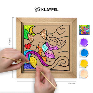 Cat Love | Square Kit | DIY Arts & Crafts | Medium