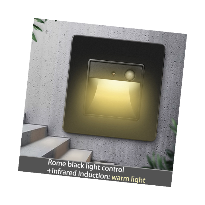 Human Body Sensing Led Household Aisle Small Night Light Sensing Lamp Stair Step Lamp 86 2625