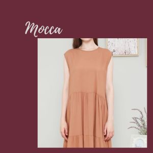 (Sabrina) Jovita Inner Dress Wanita Bahan Katun Rayon Uniqlo Polos Lembut Tidak Nerawang LD 104 Sampai 110 Dengan Size L dan XL / Baju Dress Inner Wanita Terbaru Kekinian 2022 / Baju Dalam Untuk Wanita Berhijab / Dress Inner Panjang / Dress Inner Jumbo