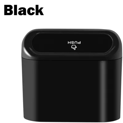 Portable Car Trash Can Hanging Waterproof Mini Dustbin with Press Lid Drive Bin Storage Box 车载垃圾桶 Tong Sampah Kereta