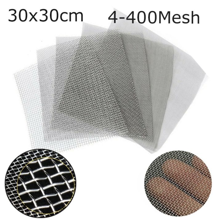 30X30cm 4/8/10/20/30/60/100/200/300/400 Mesh Stainless Steel Woven ...