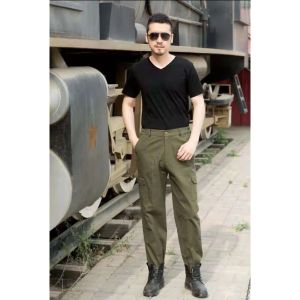 MEN CARGO PANTS FOR WORK WITH 4 POCKET(SELUAR KERJA POCKET TEPI /KARGO PANJANG LELAKI)HARGA BORONG DAN MURAH