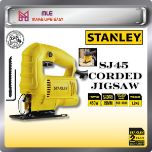 SJ45 STANLEY CORDED JIGSAW 450W 500-3000RPM JIG SAW WOOD CUTTING