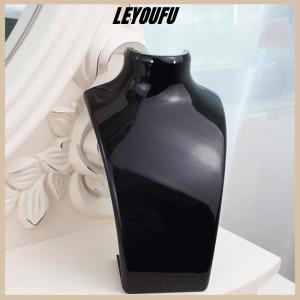 LEYOUFU Mannequin Bust Jewelry Display Rack Necklace Display Holder Jewelry Organizer For Ear Stud Earrings Stand Necklace Chain