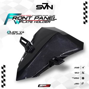 SEVEN SERIES FRONT PANEL WITH PLATE HOLDER FOR CLICK 125 V4 2026 F1 CARBON FRONT TOP COVER FOR CLICK MOTORCYCLE