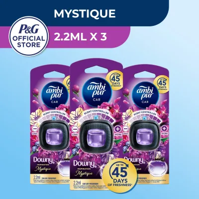 Ambi Pur Car Clip Downy Mystique Inspiration Car Air freshener 2.2ml (x2 or x3)