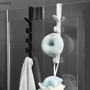 🎉【Low price】🎉LAOPU Fivesegment Door Hook Coat Bag Towels Cap Hair Bands Seamless Holder Home Bedroom Storage Organization Plastic Pure Color Rack
