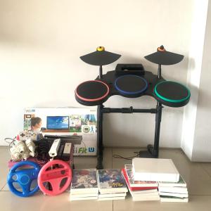 Paket Nitendo Wii Full Set Bonus Kaset Game Preloved