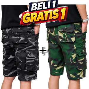 Beli 1 Gratis 1 Celana Pendek Pria Cargo Loreng Terbaru Celana Gunung Pendek Pria Terlaris Termurah Jalak Litak100