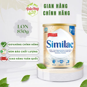 Sữa bột Similac 1+ 850g/1.6kg đột phá dinh dưỡng 5G cho trẻ từ 1-2  tuổi miễn dịch khỏe nhanh trí tựa "5G"