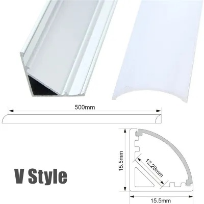 LED Strip Light Aluminium Casing Light Strip Cover Fitting Case Holder Custom Length