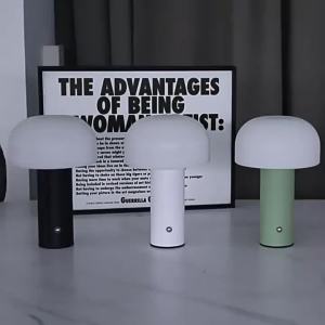 SXH Mushroom Table Lamp temu Bedside Lamp Bedroom Living Room Light Luxury High-End Portable Night Light