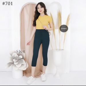 legging pendek 7/8 polos / legging import wanita