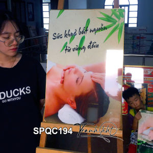 Tranh đả thông kinh lạc trị liệu Tranh đông y Tranh treo tường Spa dưỡng sinh điều dưỡng sức khỏe tráng gương SPQC194