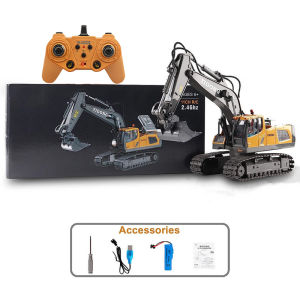 Mainan Anak-anak Remote Control Paduan Model Kendaraan Rekayasa Remote Control Kombinasi Mainan Excavator