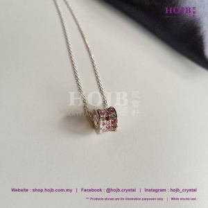 HOJB Multi-Color Tourmaline"LuLutong" S925 Pendant/Necklace 8x11mm-18inch"S925 8x11mm-18