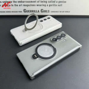 For Samsung Galaxy Z Fold 7 Fold 6 5 4 Stand Holder Case 360 Rotate Bracket New Hinge Protection Slim Matte Cover